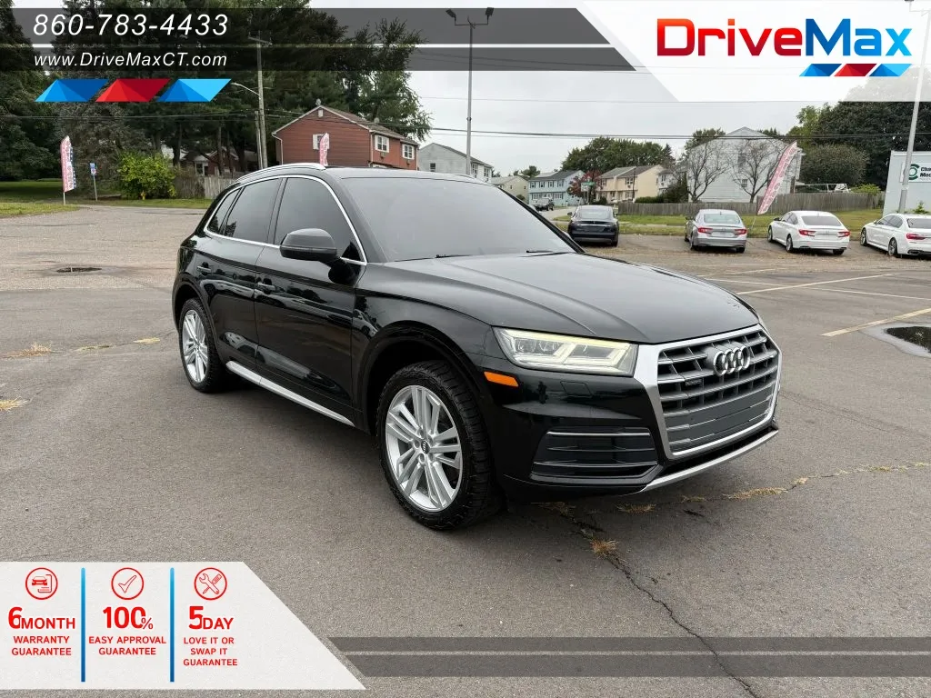 Black 2019 Audi Q5 Premium Plus Sport Utility 4D for sale in Manchester, CT