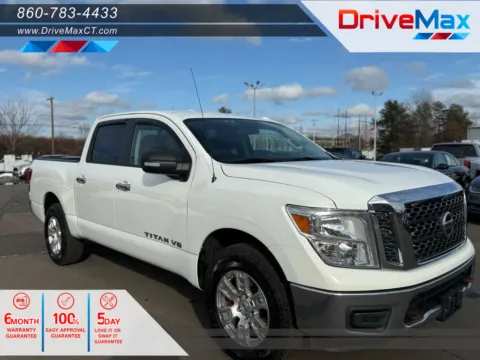 White 2018 Nissan Titan Crew Cab SV Pickup 4D 5 1/2 ft for sale in Manchester, CT