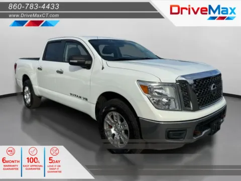 White 2018 Nissan Titan Crew Cab SV Pickup 4D 5 1/2 ft for sale in Manchester, CT