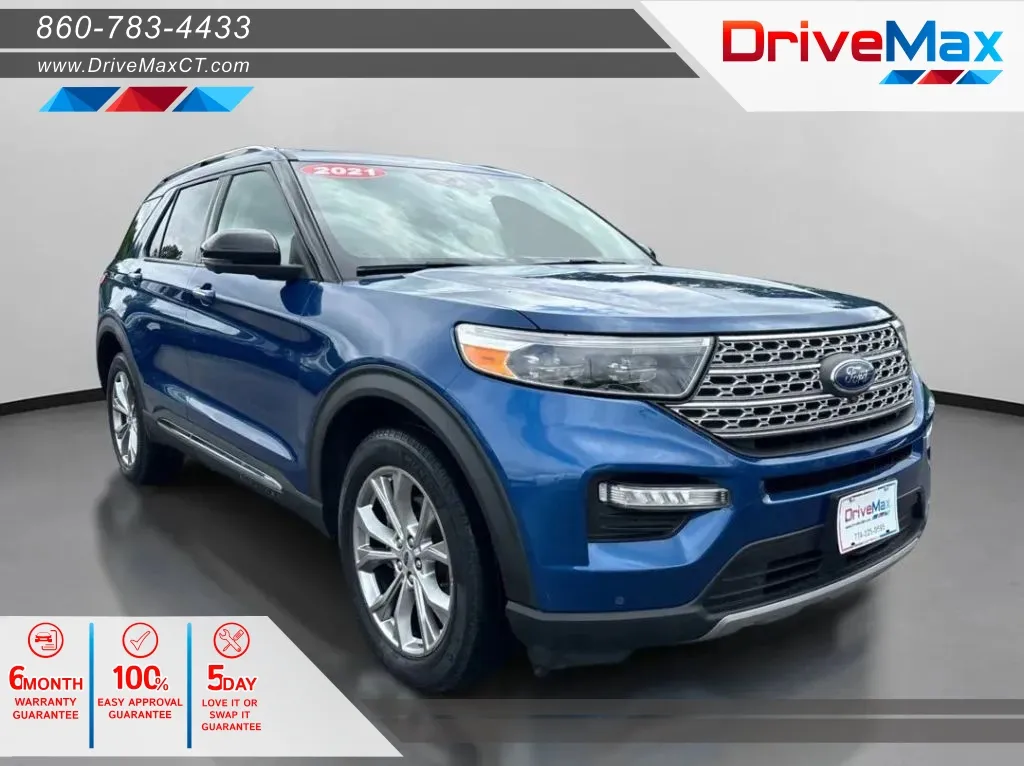 Blue 2021 Ford Explorer Limited Sport Utility 4D for sale in Manchester, CT