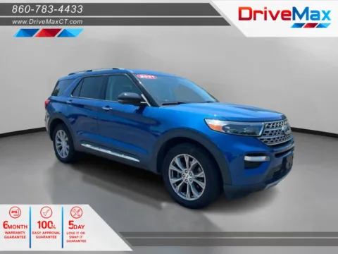 Blue 2021 Ford Explorer Limited Sport Utility 4D for sale in Manchester, CT