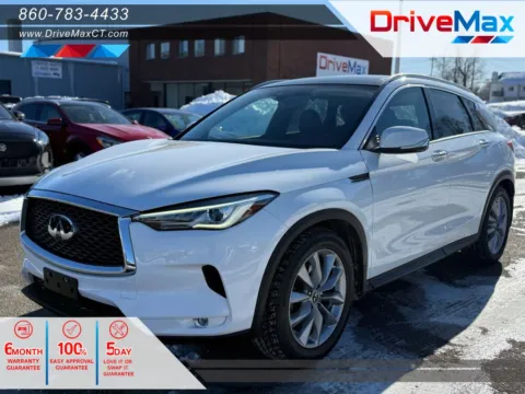 White 2019 INFINITI QX50 Luxe Sport Utility 4D for sale in Manchester, CT