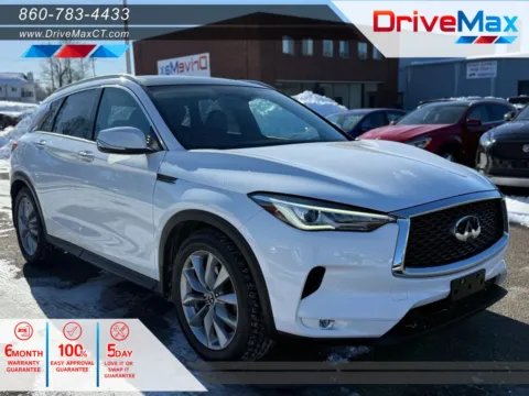 White 2019 INFINITI QX50 Luxe Sport Utility 4D for sale in Manchester, CT