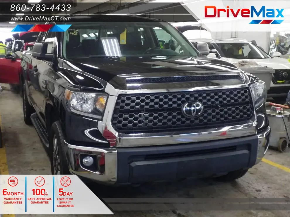 Black 2021 Toyota Tundra Double Cab SR5 Pickup 4D 6 1/2 ft for sale in Manchester, CT