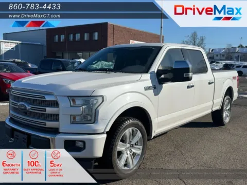 White 2017 Ford F-150 SuperCrew Cab Platinum Pickup 4D 6 1/2 ft for sale in Manchester, CT