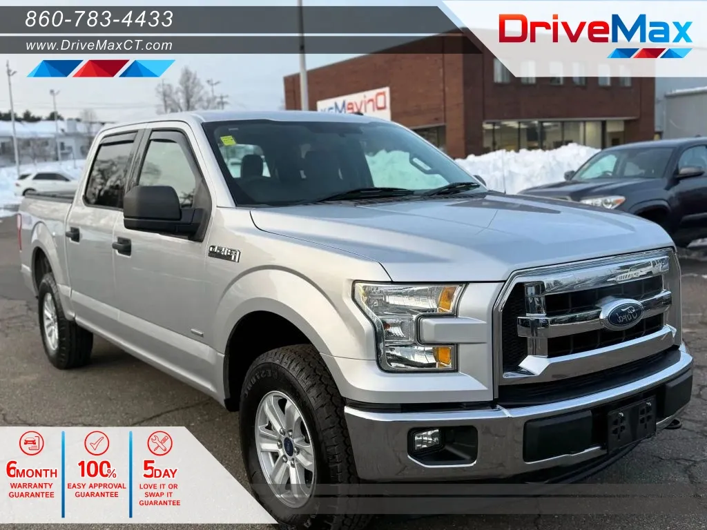 Silver 2017 Ford F-150 SuperCrew Cab XLT Pickup 4D 5 1/2 ft for sale in Manchester, CT