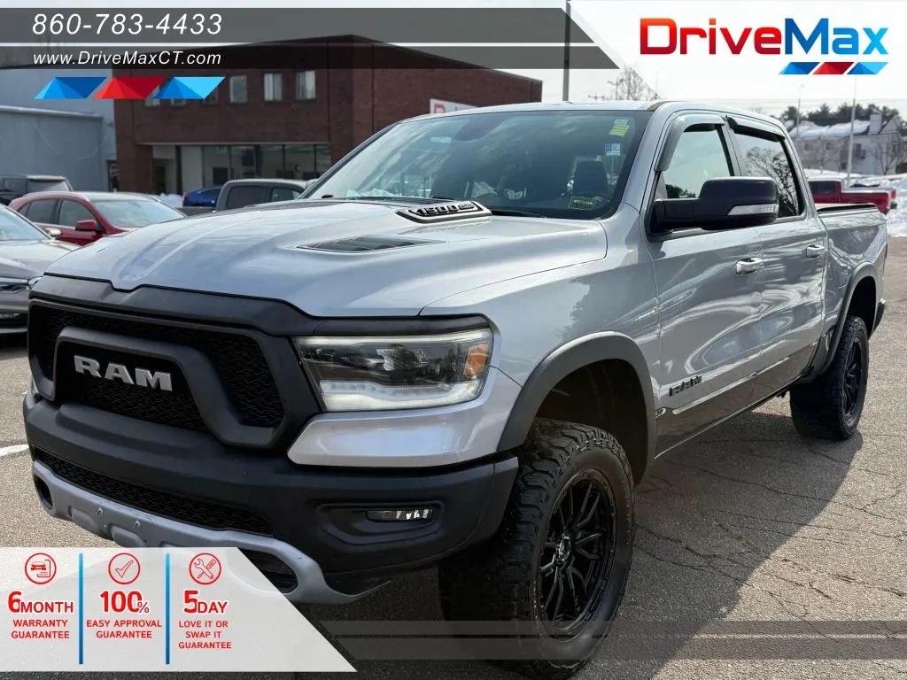Gray 2019 Ram 1500 Crew Cab Rebel Pickup 4D 5 1/2 ft for sale in Manchester, CT