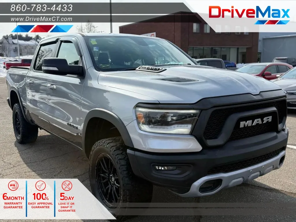 Gray 2019 Ram 1500 Crew Cab Rebel Pickup 4D 5 1/2 ft for sale in Manchester, CT