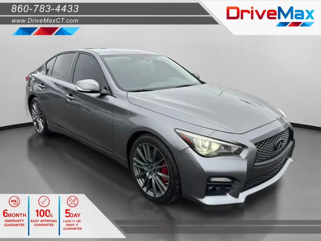 Gray 2017 INFINITI Q50 Red Sport 400 Sedan 4D for sale in Manchester, CT