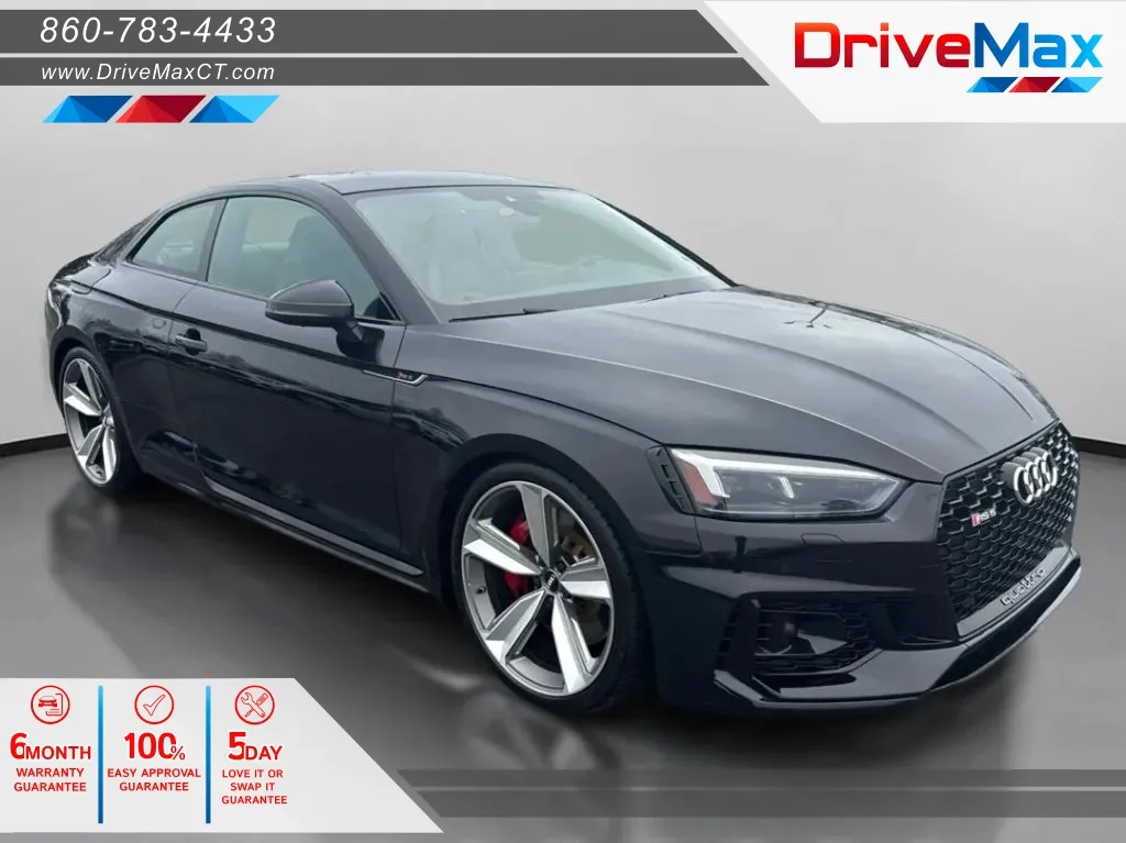 Black 2018 Audi RS 5 Coupe 2D for sale in Manchester, CT