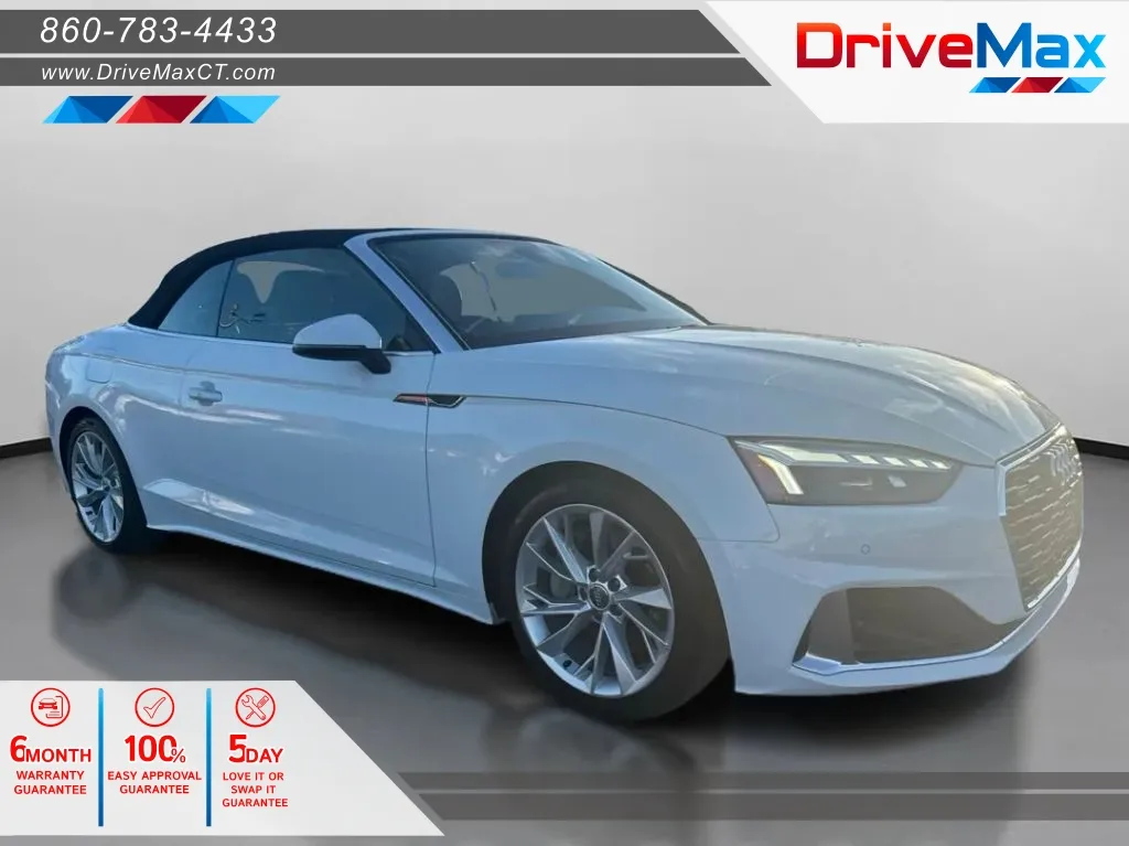 White 2020 Audi A5 Premium Plus Cabriolet 2D for sale in Manchester, CT