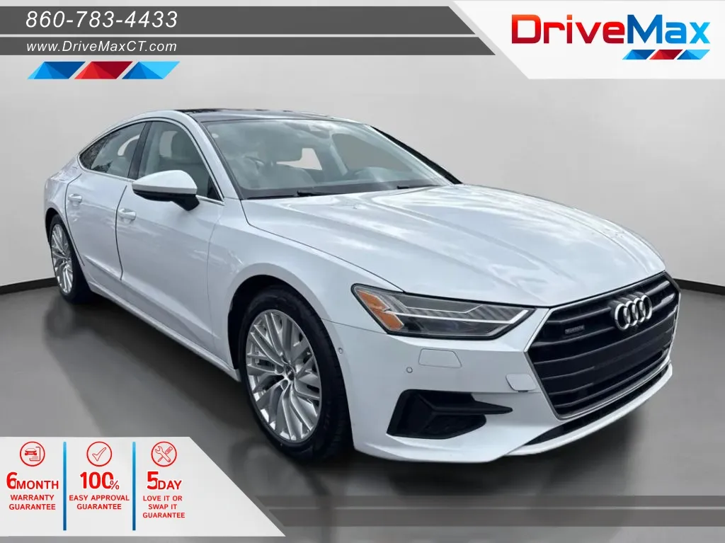White 2019 Audi A7 Prestige Sedan 4D for sale in Manchester, CT