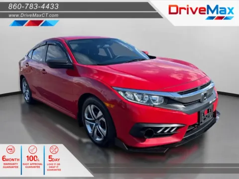 Red 2016 Honda Civic LX Sedan 4D for sale in Manchester, CT
