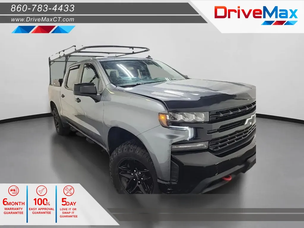 Gray 2020 Chevrolet Silverado 1500 Crew Cab LT Trail Boss Pickup 4D 5 3/4 ft for sale in Manchester, CT