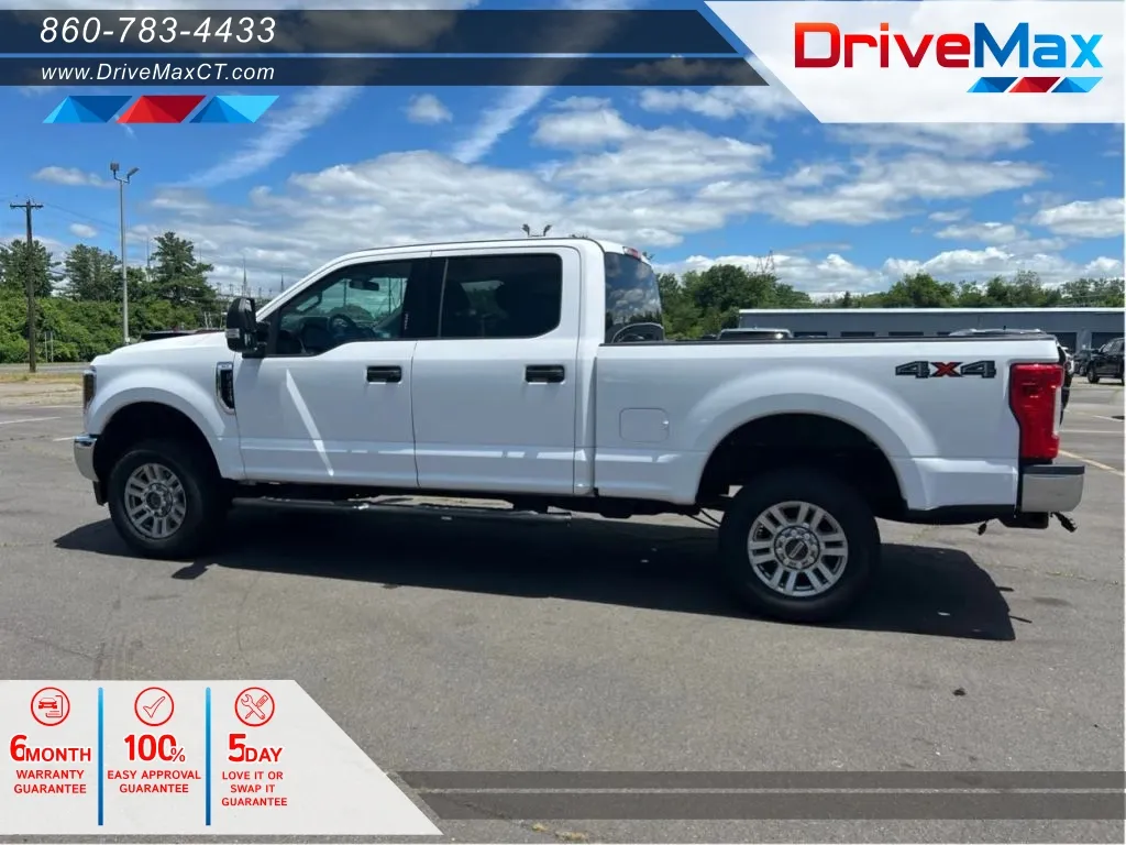 White 2018 Ford F250 Super Duty Crew Cab XLT Pickup 4D 6 3/4 ft for sale in Manchester, CT
