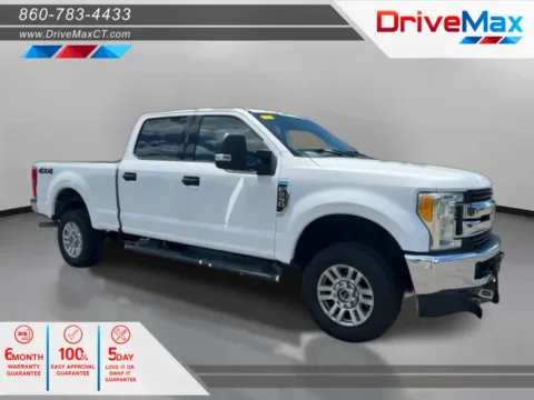 White 2018 Ford F250 Super Duty Crew Cab XLT Pickup 4D 6 3/4 ft for sale in Manchester, CT