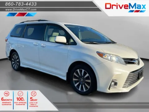 White 2019 Toyota Sienna XLE Premium Minivan 4D for sale in Manchester, CT