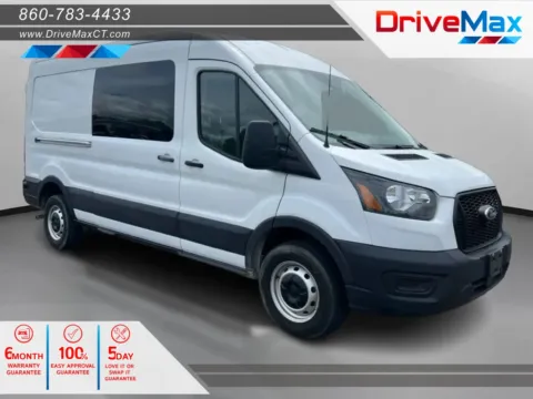 White 2024 Ford Transit 250 Cargo Van Medium Roof w/LWB Van 3D for sale in Manchester, CT