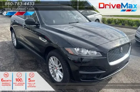 Black 2019 Jaguar F-PACE 30t Prestige Sport Utility 4D for sale in Manchester, CT