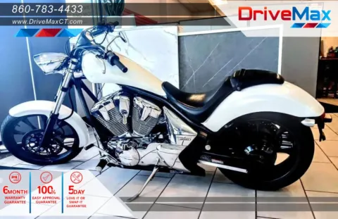 White 2011 Honda VT1300CX Fury for sale in Manchester, CT