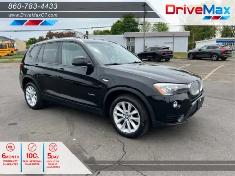 Black 2017 BMW X3 xDrive28i Sport Utility 4D for sale in Manchester, CT