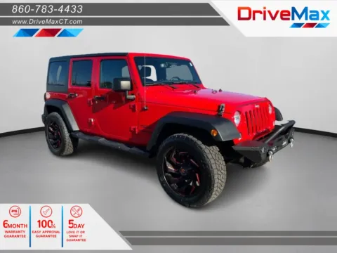 Red 2018 Jeep Wrangler Unlimited Sport S (JK) Sport Utility 4D for sale in Manchester, CT