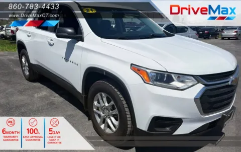 White 2021 Chevrolet Traverse LS Sport Utility 4D for sale in Manchester, CT