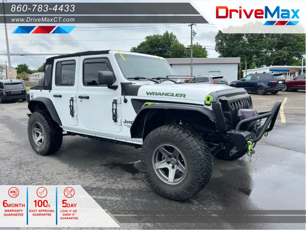 White 2018 Jeep Wrangler Unlimited All New Sport SUV 4D for sale in Manchester, CT