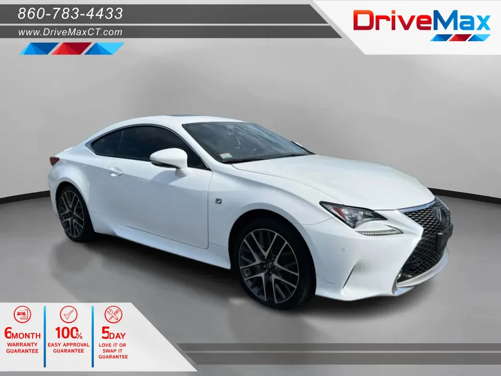White 2016 Lexus RC 350 Coupe 2D for sale in Manchester, CT
