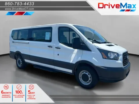 White 2018 Ford Transit 350 Wagon XL w/Low Roof w/Sliding Side Door Van 3D for sale in Manchester, CT