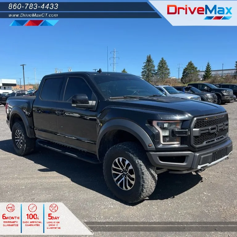 Black 2019 Ford F-150 SuperCrew Cab Raptor Pickup 4D 5 1/2 ft for sale in Manchester, CT