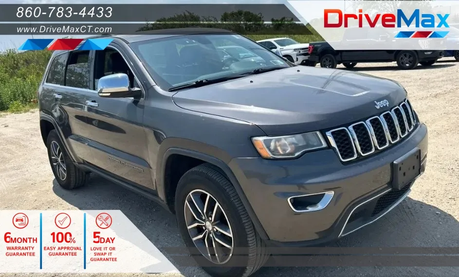 Gray 2018 Jeep Grand Cherokee Limited Sport Utility 4D for sale in Manchester, CT