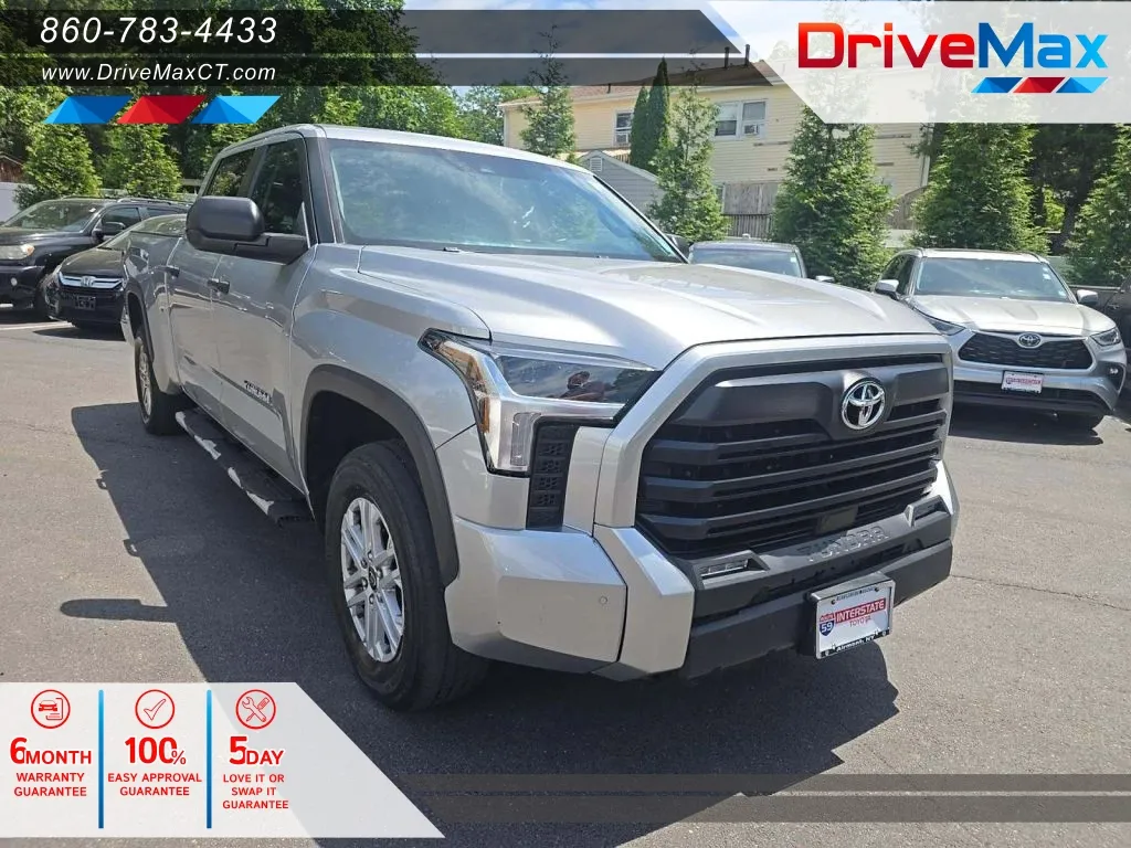 Gray 2024 Toyota Tundra CrewMax SR5 Pickup 4D 6 1/2 ft for sale in Manchester, CT