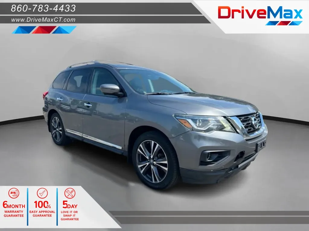 Gray 2017 Nissan Pathfinder Platinum Sport Utility 4D for sale in Manchester, CT