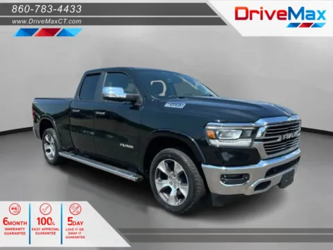 Black 2020 Ram 1500 Quad Cab Laramie Pickup 4D 6 1/3 ft for sale in Manchester, CT