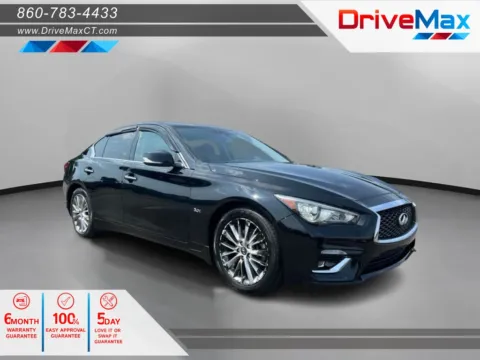 Black 2018 INFINITI Q50 3.0t LUXE Sedan 4D for sale in Manchester, CT