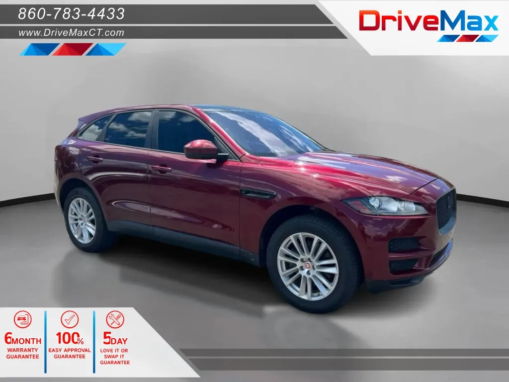 Red 2017 Jaguar F-PACE 35t Prestige Sport Utility 4D for sale in Manchester, CT