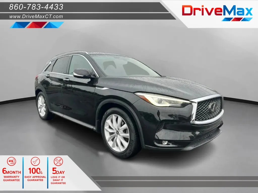 Black 2019 INFINITI QX50 Essential Sport Utility 4D for sale in Manchester, CT