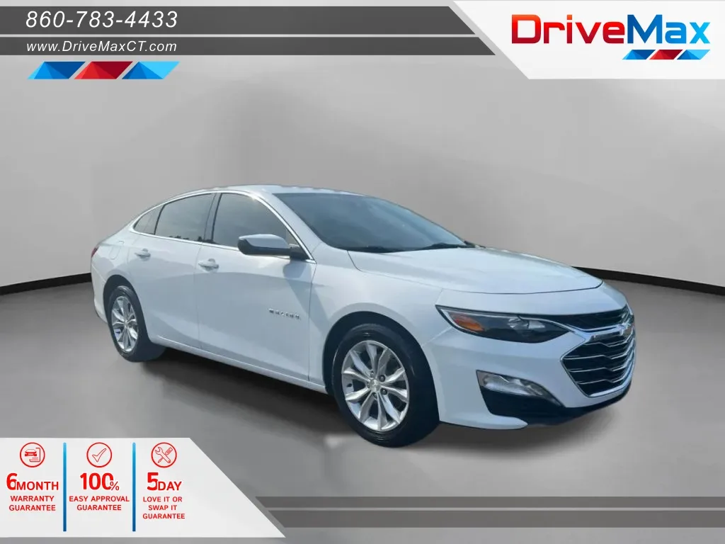 White 2024 Chevrolet Malibu 1LT Sedan 4D for sale in Manchester, CT