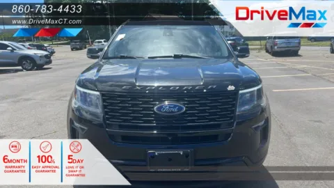 Black 2018 Ford Explorer Sport SUV 4D for sale in Manchester, CT