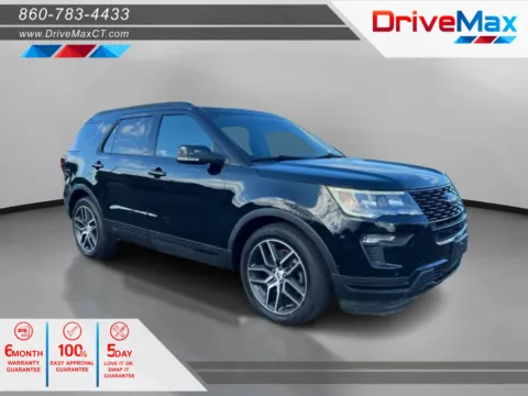 Black 2018 Ford Explorer Sport SUV 4D for sale in Manchester, CT