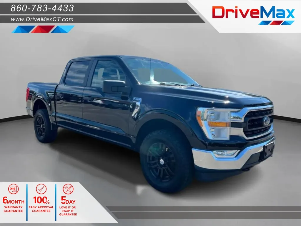 Black 2021 Ford F-150 SuperCrew Cab XLT Pickup 4D 5 1/2 ft for sale in Manchester, CT