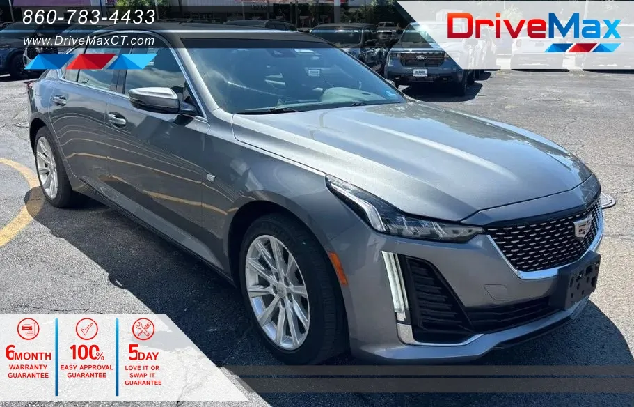 Gray 2020 Cadillac CT5 Luxury Sedan 4D for sale in Manchester, CT