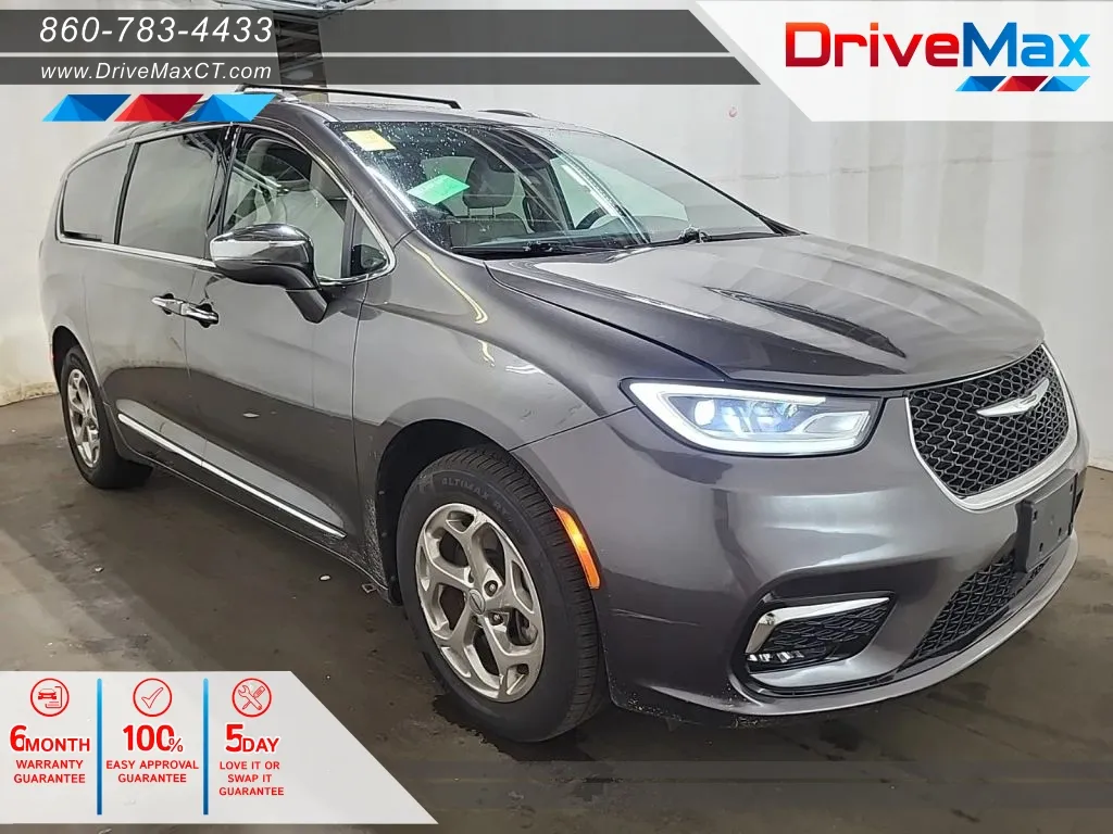 Gray 2021 Chrysler Pacifica Limited Minivan 4D for sale in Manchester, CT