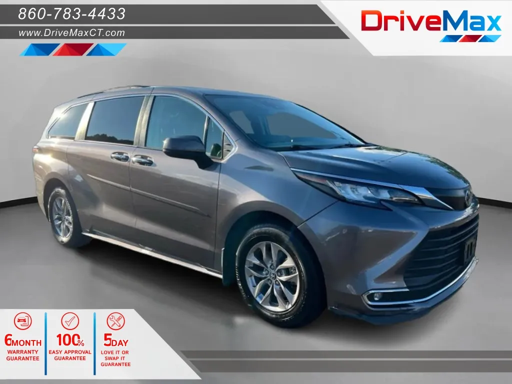 Gray 2022 Toyota Sienna XLE Minivan 4D for sale in Manchester, CT