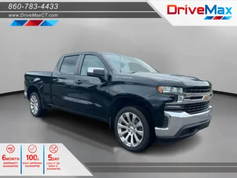 Black 2019 Chevrolet Silverado 1500 Crew Cab LT Pickup 4D 6 1/2 ft for sale in Manchester, CT