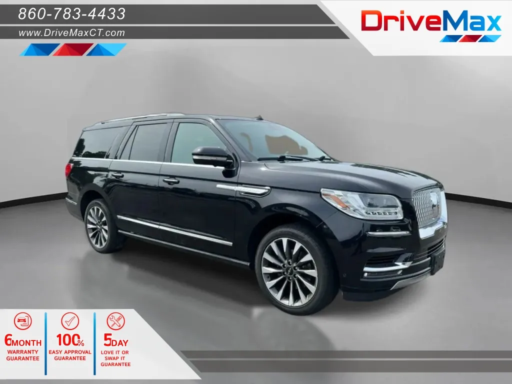 Black 2020 Lincoln Navigator L Reserve Sport Utility 4D for sale in Manchester, CT