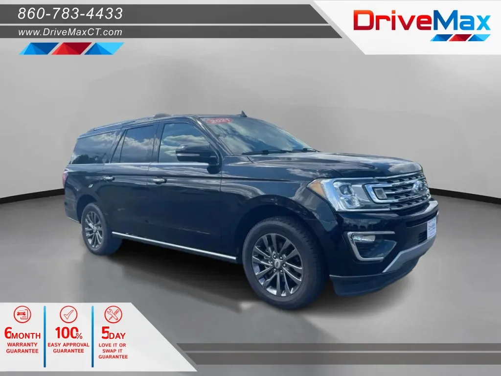 Black 2021 Ford Expedition MAX Limited Sport Utility 4D for sale in Manchester, CT