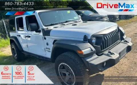 White 2021 Jeep Wrangler Unlimited Sport S Sport Utility 4D for sale in Manchester, CT