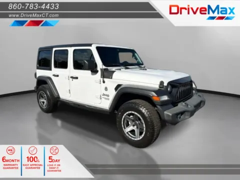 White 2021 Jeep Wrangler Unlimited Sport S Sport Utility 4D for sale in Manchester, CT